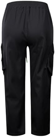 Boys Cargo Jogger Pants with Pockets and Elastic Waistband