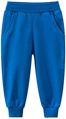2-Pack Cotton Toddler Boys Jog Pants with Cartoon Print