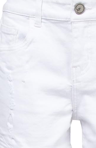X RAY - Casual Ripped Biker Moto Denim Shorts for Toddler Boys