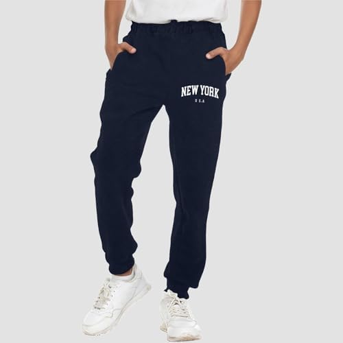 Soft Fleece Boys Jogger Pants with Pockets Drawstring