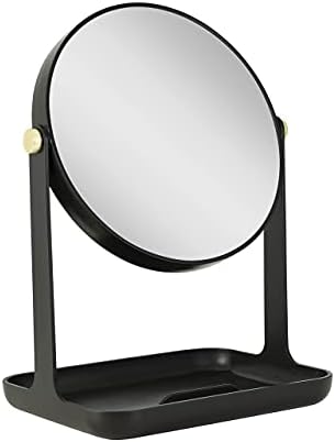 Zadro 7-inch Round Makeup Mirror with 5X 1X Magnifying Glass