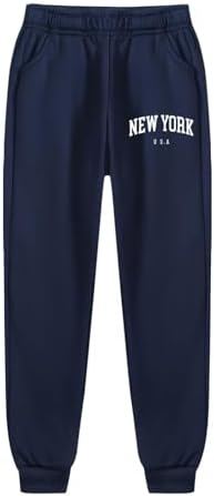 Soft Fleece Boys Jogger Pants with Pockets Drawstring