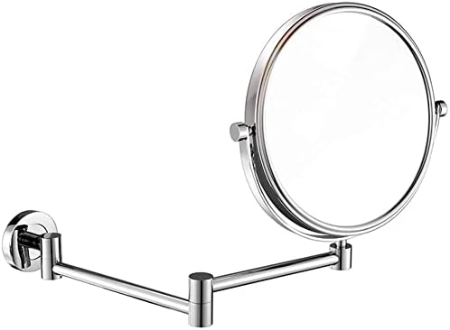 3X Magnification Wall-Mounted Chrome Makeup Mirror