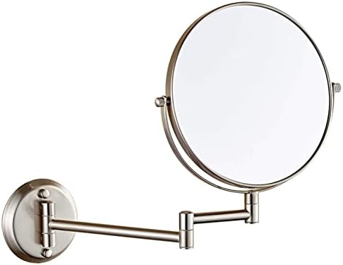 Wall-Mounted 8 Vanity Mirror 360 Swivel 5X Magnification