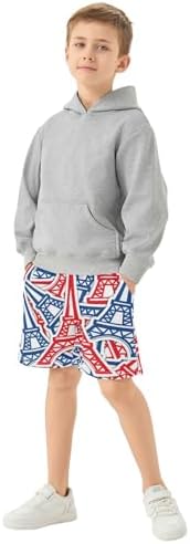 Aflyko Boys Casual Shorts Summer Outfit with Pockets for Boys