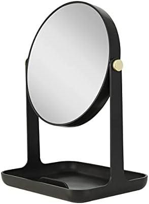 Zadro 7-inch Round Makeup Mirror with 5X 1X Magnifying Glass