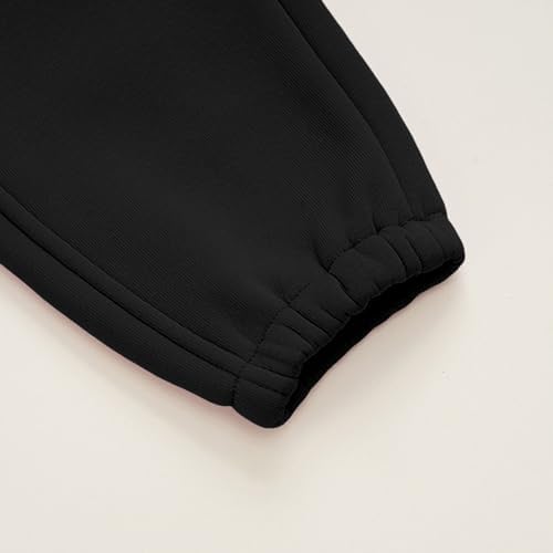Soft Cotton Fleece sweatpants with adjustable waistband for Kids