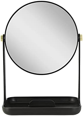 Zadro 7-inch Round Makeup Mirror with 5X 1X Magnifying Glass