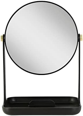 Zadro 7-inch Round Makeup Mirror with 5X 1X Magnifying Glass