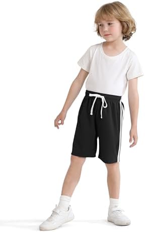 Resinta Boys athletic shorts breathable elastic waist summer favorites