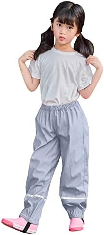 Toddler Water-Resistant Rain Pants for Boys and Girls
