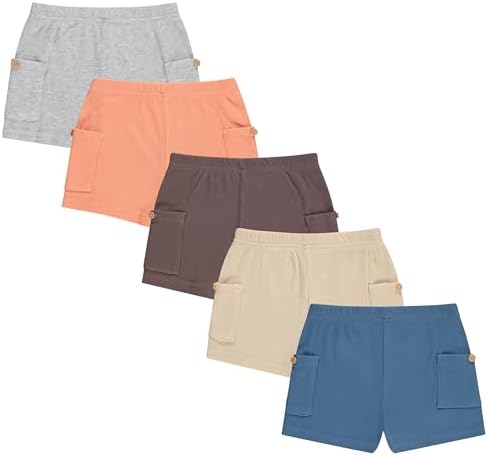 Cudlie 5-Pack Boys Shorts for Toddlers