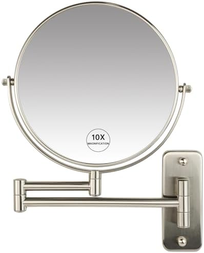 JANEEVA 1X10X Magnifying Wall Mirror 360 Arm