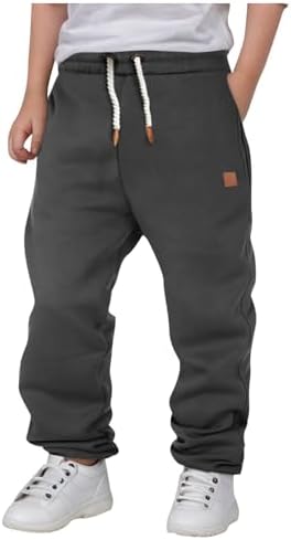 boys jogger sweatpants with drawstring waist design