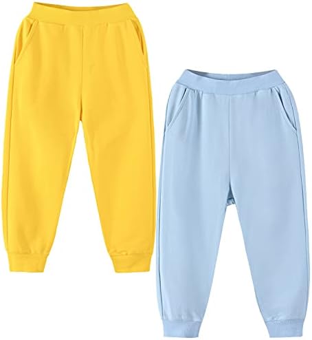 EISHOW Spring Cotton Joggers for Boys Girls 1-8 Years