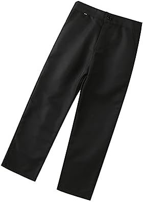 Kids Boys Black Spring Trousers Loose Fit Casual Pants