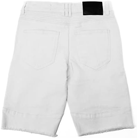 X RAY - Casual Ripped Biker Moto Denim Shorts for Toddler Boys