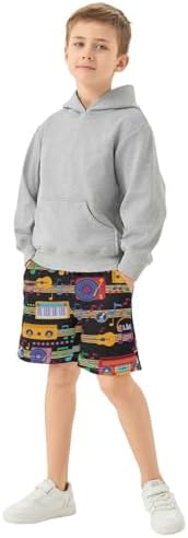 Aflyko Boys Summer Shorts Casual Daily Outfit with Drawstring Waist and Pockets
