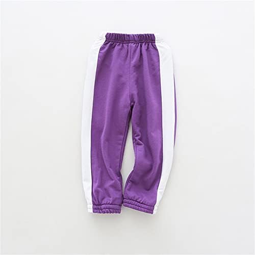 Stay Warm Cozy Fleece-Lined Cotton Striped Joggers for Toddler Boys Girls