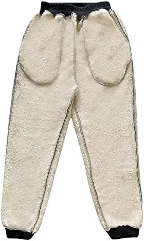 HangNiFang Boys Girls Fleece Lined Winter Jogger Pants