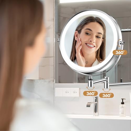 FASCINATE Rechargeable Extendable Makeup Mirror