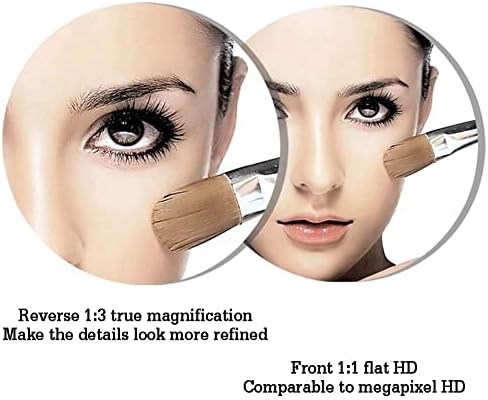 wall-mounted makeup mirror - 3x magnification