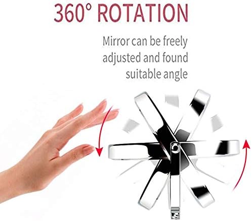 Wall-Mounted 8 Makes Cosy Vanity Mirror with Swivel orge