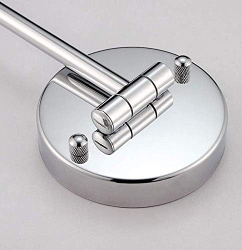 5X Magnifying Wall-Mounted Vanity Mirror Silver 8-inch