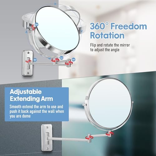 9-inch Wall-Mounted Magnifying Mirror