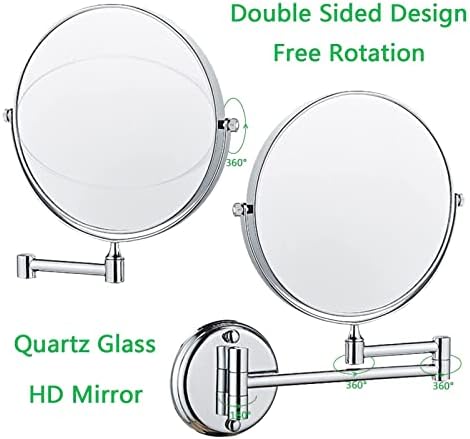 Makeup Mirror Wooden Wall-Mounted Vanity
