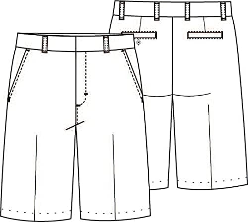 Classroom Uniforms for Boys - flat front short with zip fly