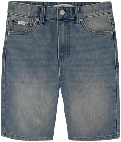 Calvin Klein Boys Relaxed Fit Denim Shorts 5-Pocket Style