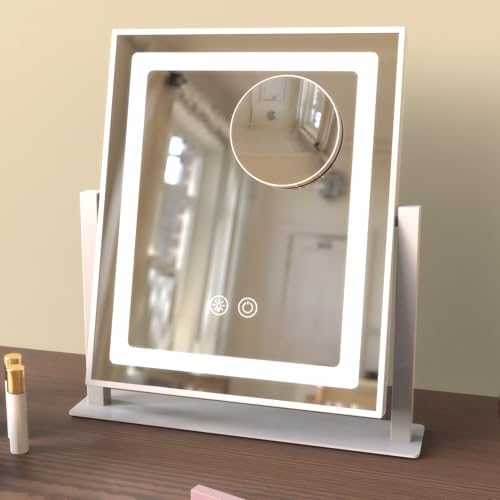 Makeup Mirror with Lights 360 Rotation 5 Magnification Vanity Mirror