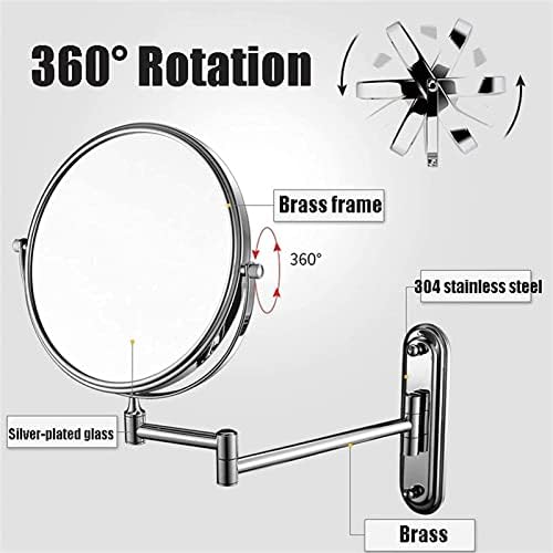 Wall-Mounted 360-Degree Vanity Mirror