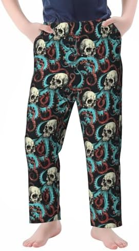 YSBKN Soft Octopus Skull Joggers