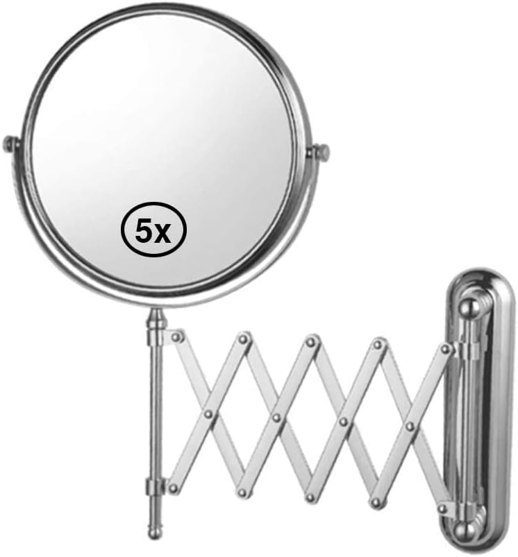 Professional Looking Wall-Mounted Vanity Mirror with 5X Extension