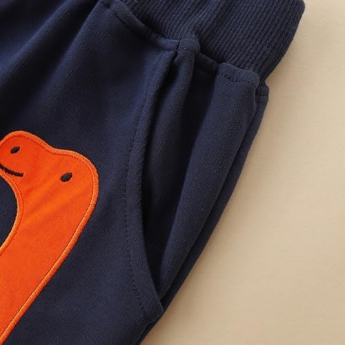 Cute Dinosaur Print Boys Sweatpants for Active Play
