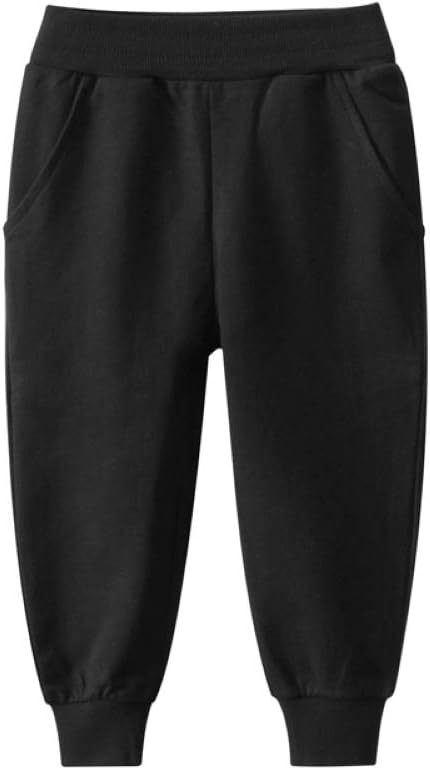 2-Pack Cotton Toddler Boys Jog Pants with Cartoon Print