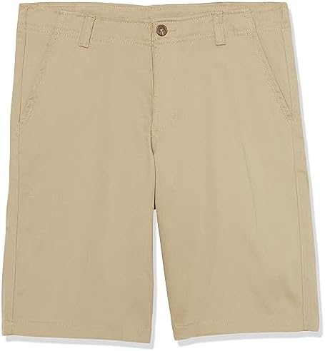 IZOD Boys Chino Shorts Adjustable Waistband Velcro Closure