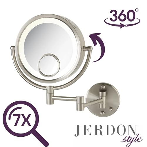 Wall-mounted Making Mirror with 7X 15X