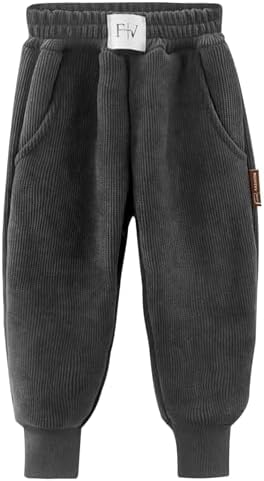 Happy Cherry Unisex Kid Baby Fleece-Lined Jogger Pants