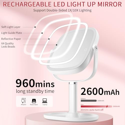 Vanmirr 85 Lighted Makeup Mirror