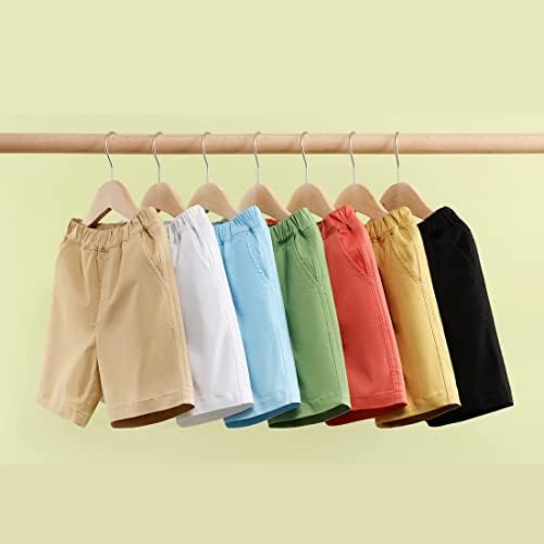 KISBINI Boys Chino Shorts Uniform Perfect for School Casual