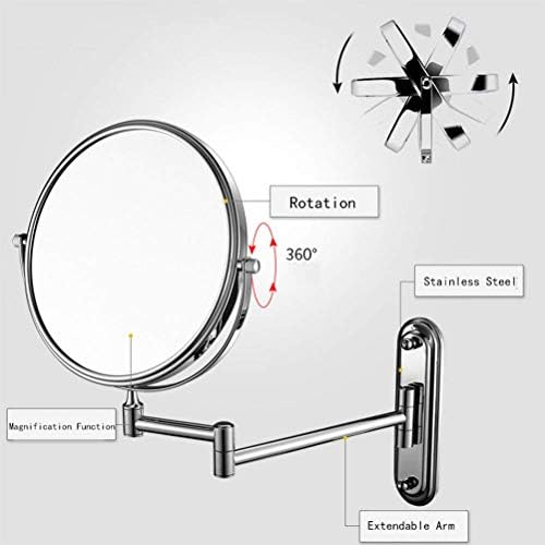 68-Inch Wall-Mounted Double-Sided Makeup Mirror