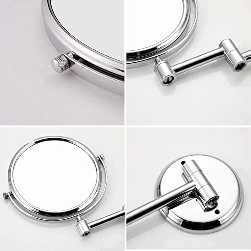 8 Inch Wall Mounted Mirror With Swivel Extendable Arm