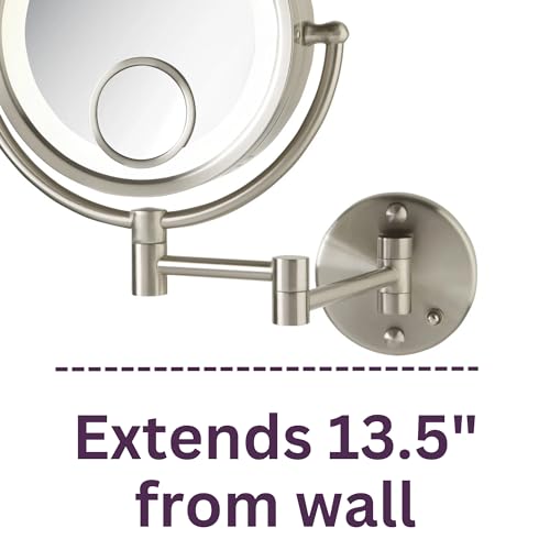 Wall-mounted Making Mirror with 7X 15X