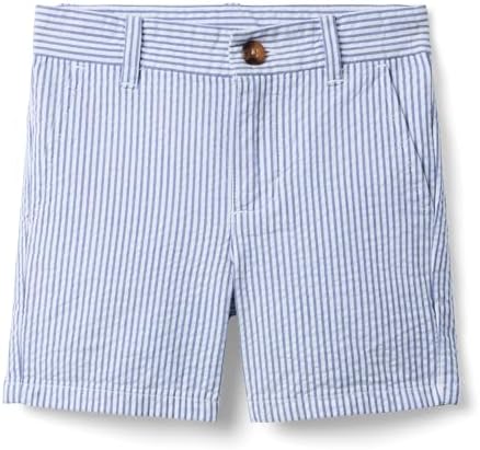 Janie and Jack Boys Seersucker Flat Front Shorts