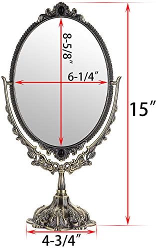 JUXYES Vintage Swivel Making Mirror