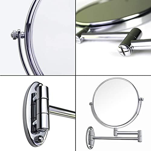 DEIHGE Makeup Mirror 3X Magnification Wall-Mounted Vanity Portable and Stylish