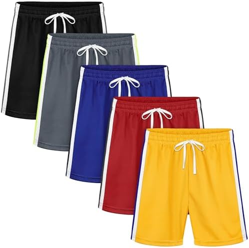 Resinta Boys athletic shorts breathable elastic waist summer favorites